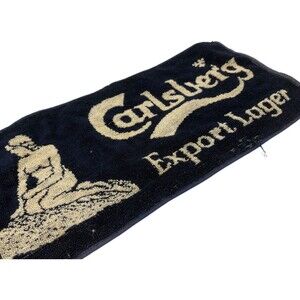 Vintage Carlsberg Export Lager Beer Towel Pub Bar